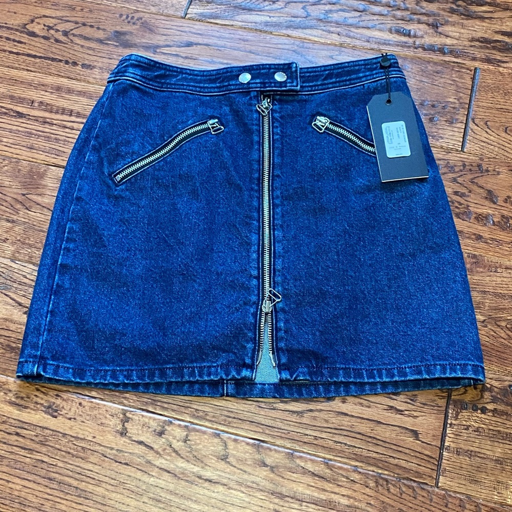 Rag & Bone | NWT Denim Skirt with Zippers